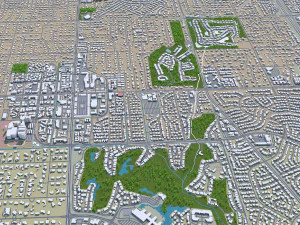 scottsdale city arizona usa 60km 3D Model
