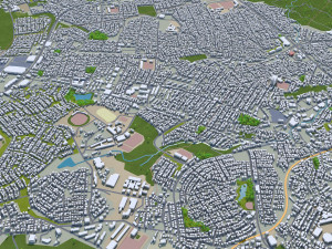 sendai city japan 70km 3D Model