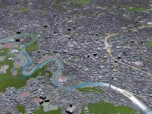 sendai city japan 70km 3D Model