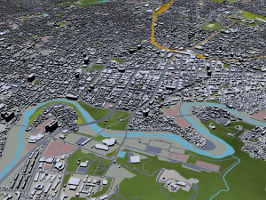 sendai city japan 70km 3D Model
