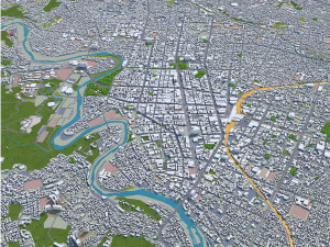 sendai city japan 70km 3D Model