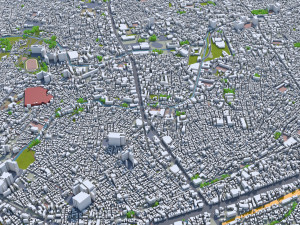 shibuya city tokyo 10km 3D 모델