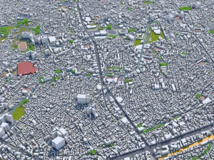 shibuya city tokyo 10km 3D Model