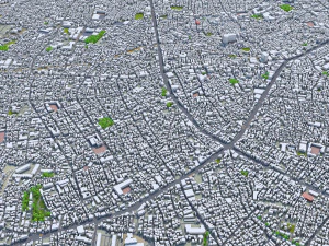 shibuya city tokyo 10km 3D Model