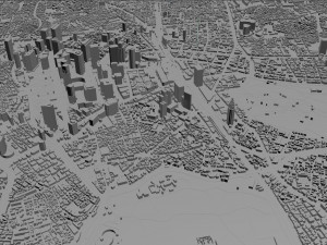shibuya city tokyo 10km 3D 모델