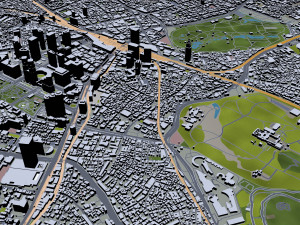 shibuya city tokyo 10km 3D 모델