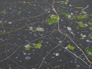 shibuya city tokyo 10km 3D Model