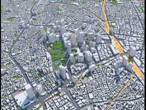 shinjuku city japan 20km 3D Model