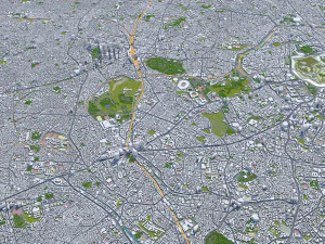 shinjuku city japan 20km 3D Model