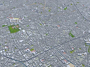 shinjuku city japan 20km 3D Model