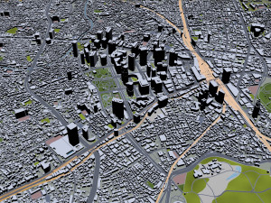 shinjuku city japan 20km 3D Model