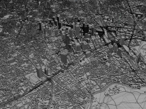 shinjuku city japan 20km 3D Model