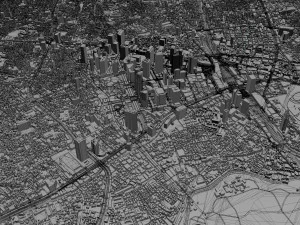 shinjuku city japan 20km 3D Model