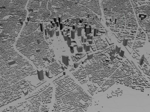 shinjuku city japan 20km 3D Model