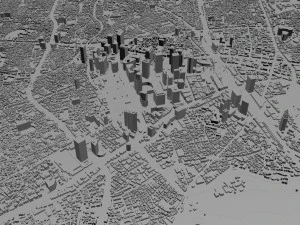 shinjuku city japan 20km 3D Model