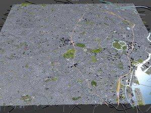 shinjuku city japan 20km 3D Model