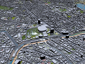 shinjuku city japan 20km 3D Model