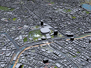 shinjuku city japan 20km 3D Model