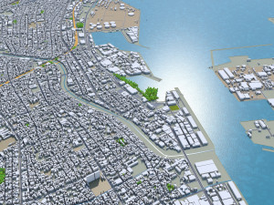 shizuoka city japan 90km Model 3D