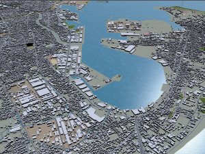 shizuoka city japan 90km Model 3D