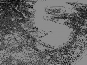shizuoka city japan 90km Model 3D