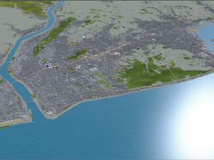 shizuoka city japan 90km Model 3D