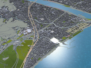 shizuoka city japan 90km Model 3D