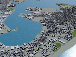 shizuoka city japan 90km Model 3D