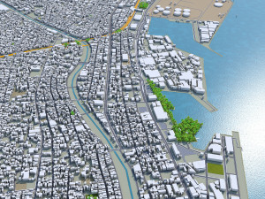 shizuoka city japan 90km Model 3D