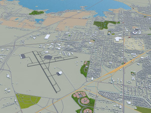 shreveport city louisiana usa 40km 3D Model