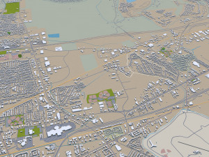 shreveport city louisiana usa 40km 3D Model