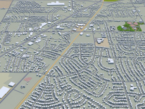 shreveport city louisiana usa 40km 3D Model