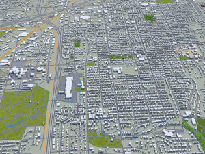 shreveport city louisiana usa 40km 3D Model