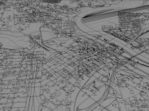 shreveport city louisiana usa 40km 3D Model