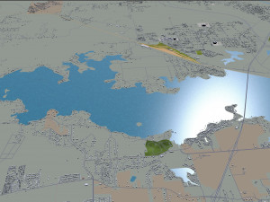 shreveport city louisiana usa 40km 3D Model