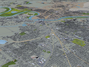shreveport city louisiana usa 40km 3D Model