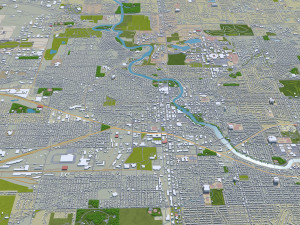 south bend city indiana usa 25km Modelo 3D