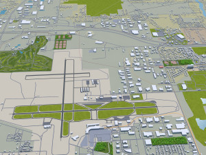 south bend city indiana usa 25km Modelo 3D