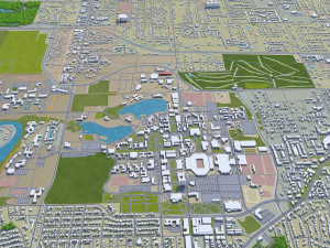 south bend city indiana usa 25km Modelo 3D
