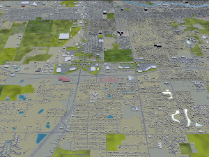 south bend city indiana usa 25km Modelo 3D