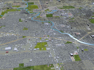 south bend city indiana usa 25km Modelo 3D