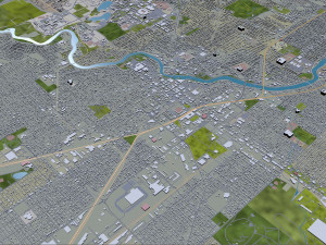 south bend city indiana usa 25km Modelo 3D