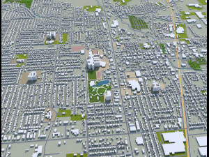 springdale city arkansas usa 25km Modèle 3D