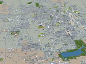 springdale city arkansas usa 25km Modèle 3D