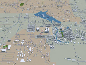 springdale city arkansas usa 25km Modèle 3D