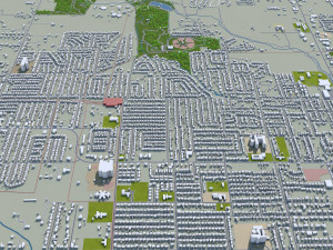 springdale city arkansas usa 25km Modèle 3D
