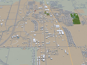 springdale city arkansas usa 25km Modèle 3D
