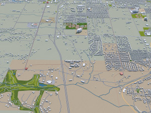 springdale city arkansas usa 25km Modèle 3D