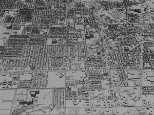 springdale city arkansas usa 25km Modèle 3D