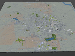 springdale city arkansas usa 25km Modèle 3D